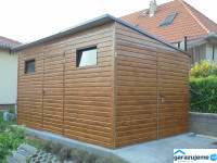 WOOD Z004 - zahradní domek z plechu v dekoru dřeva 3 x 5 m-1