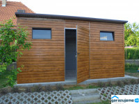 WOOD Z004 - zahradní domek z plechu v dekoru dřeva 3 x 5 m-3