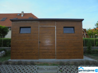WOOD Z004 - zahradní domek z plechu v dekoru dřeva 3 x 5 m-5