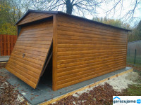 WOOD Z007 - zahradní domek z plechu v dekoru dřeva 3 x 4 m-2