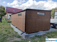 WOOD Z011 - zahradní domek z plechu v dekoru dřeva 6 x 3 m-2